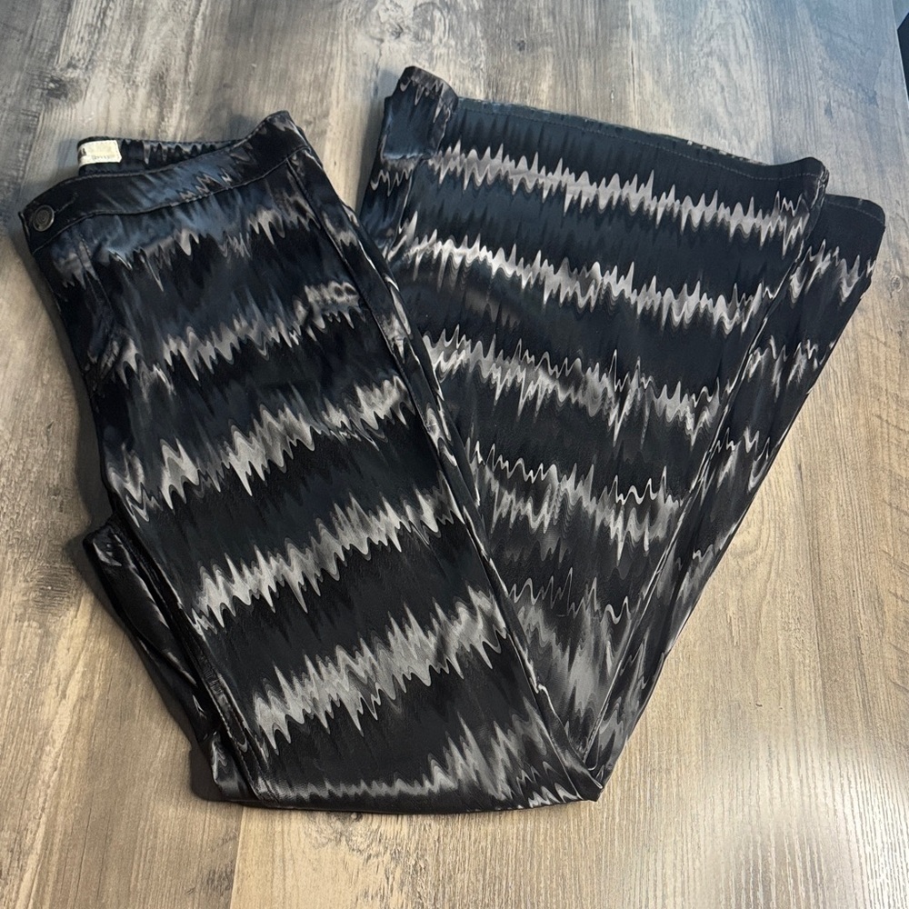 Rock & Roll Denim 'Bargain Button Bell' Black Festival Pants - Picture 1 of 8